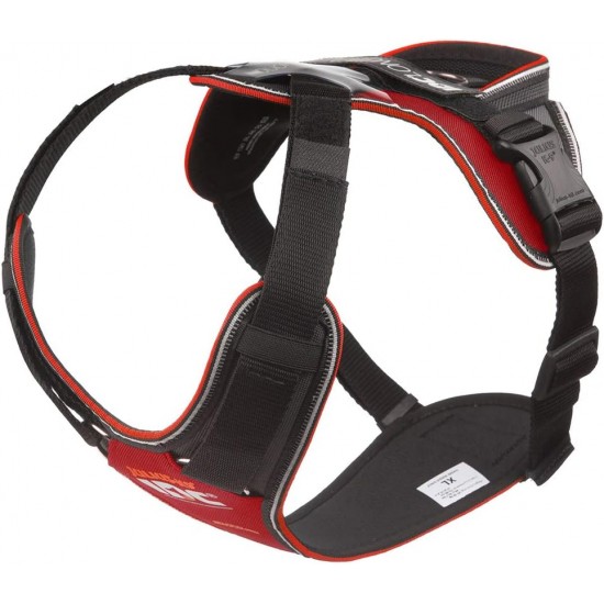IDC Longwalk Harness, Red/Grey, Size: L IDC Longwalk Harness, Red/Grey, Size: L