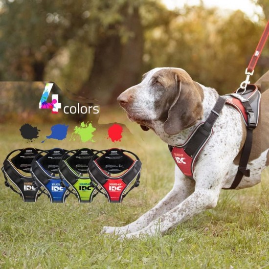 IDC Longwalk Harness, Red/Grey, Size: L IDC Longwalk Harness, Red/Grey, Size: L