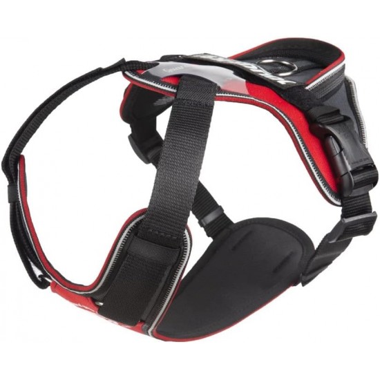 IDC Longwalk Harness, Red/Grey, Size: L IDC Longwalk Harness, Red/Grey, Size: L