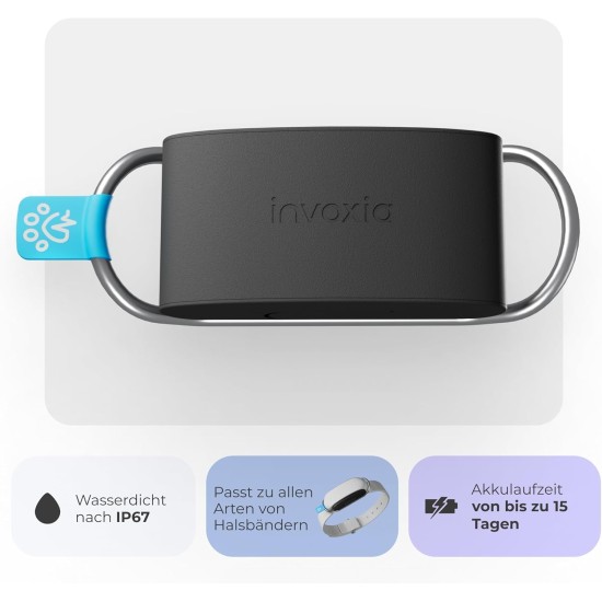 Invoxia Minitailz - Health and GPS Tracker for Dogs #1 - Heart and Breath Scans - Real-time Location - Activity and Wellbeing Analysis - Compact, Lightweight Invoxia Minitailz - Health and GPS Tracker for Dogs #1 - Heart and Breath Scans - Real-time Location - Activity and Wellbeing Analysis - Compact, Lightweight