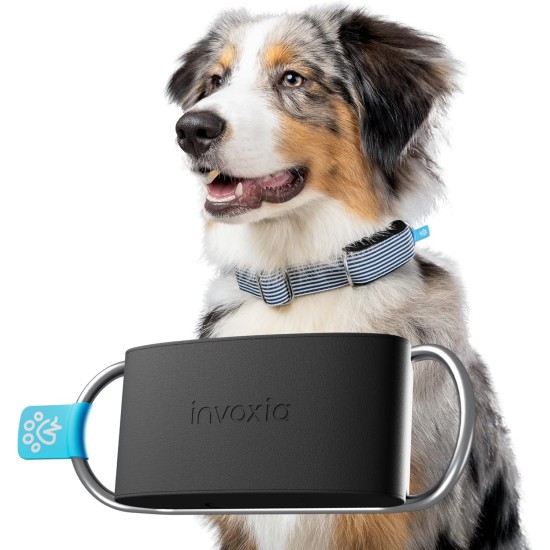 Invoxia Minitailz - Health and GPS Tracker for Dogs #1 - Heart and Breath Scans - Real-time Location - Activity and Wellbeing Analysis - Compact, Lightweight
