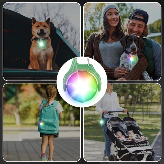 JIZZU 2 Stück LED Blinklicht Schulranzen, Hund Leuchtanhänger Aufladbar 4 Modi, LED Reflektoren Kinder Sicherheitslicht für Rucksack Joggen Laufen Haustier JIZZU 2 Stück LED Blinklicht Schulranzen, Hund Leuchtanhänger Aufladbar 4 Modi, LED Reflektoren Kinder Sicherheitslicht für Rucksack Joggen Laufen Haustier
