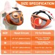 JYHY Short Snout Dog Muzzle Adjustable Breathable Mesh Bulldog Muzzle for Biting Chewing Barking Training Dog Mask Size S (23-31cm), Green JYHY Short Snout Dog Muzzle Adjustable Breathable Mesh Bulldog Muzzle for Biting Chewing Barking Training Dog Mask Size S (23-31cm), Green