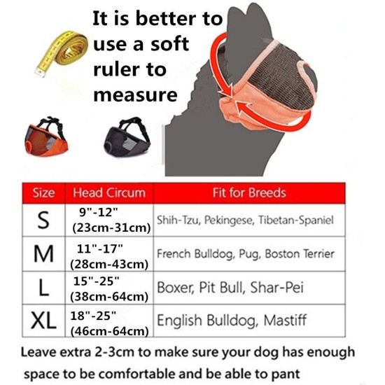 JYHY Short Snout Dog Muzzle Adjustable Breathable Mesh Bulldog Muzzle for Biting Chewing Barking Training Dog Mask Size S (23-31cm), Green JYHY Short Snout Dog Muzzle Adjustable Breathable Mesh Bulldog Muzzle for Biting Chewing Barking Training Dog Mask Size S (23-31cm), Green