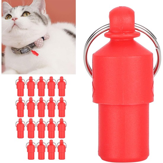 Jeanoko Pack of 20 Anti-Lost Pet ID Tag Dog Cat ID Name Address Label Storage Tube Tube Collar Pendant Collar Type Plate for Pets Dogs Cats (Red) Jeanoko Pack of 20 Anti-Lost Pet ID Tag Dog Cat ID Name Address Label Storage Tube Tube Collar Pendant Collar Type Plate for Pets Dogs Cats (Red)