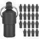 Jeanoko Pack of 20 Anti-lost Animal ID Tags Dog Cat ID Name Address Label Storage Tube Tube Collar Pendant Collar Type Plate for Pets Dogs Cats (Black) Jeanoko Pack of 20 Anti-lost Animal ID Tags Dog Cat ID Name Address Label Storage Tube Tube Collar Pendant Collar Type Plate for Pets Dogs Cats (Black)