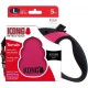 KONG Roll Out Terrain Dog Lead, Pink, Long Lead for Dogs, High-Quality Retractable Lead with Break & Lock System, Reflective & Wide Strap, Length 5 m, Size L up to 50 kg KONG Roll Out Terrain Dog Lead, Pink, Long Lead for Dogs, High-Quality Retractable Lead with Break & Lock System, Reflective & Wide Strap, Length 5 m, Size L up to 50 kg
