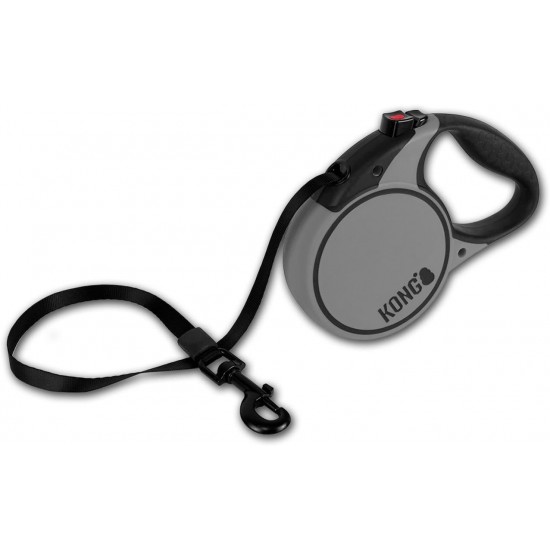 KONG Roll Out Terrain Dog Lead, Pink, Long Lead for Dogs, High-Quality Retractable Lead with Break & Lock System, Reflective & Wide Strap, Length 5 m, Size L up to 50 kg KONG Roll Out Terrain Dog Lead, Pink, Long Lead for Dogs, High-Quality Retractable Lead with Break & Lock System, Reflective & Wide Strap, Length 5 m, Size L up to 50 kg
