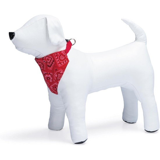 Karlie Collar with Neck Scarf, Nylon, Red, 22-35 x 1 cm Karlie Collar with Neck Scarf, Nylon, Red, 22-35 x 1 cm