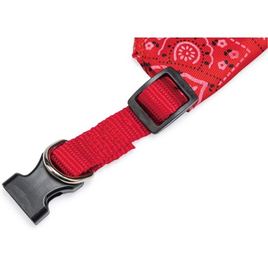 Karlie Collar with Neck Scarf, Nylon, Red, 22-35 x 1 cm Karlie Collar with Neck Scarf, Nylon, Red, 22-35 x 1 cm