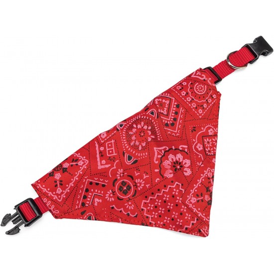 Karlie Collar with Neck Scarf, Nylon, Red, 22-35 x 1 cm Karlie Collar with Neck Scarf, Nylon, Red, 22-35 x 1 cm