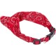 Karlie Collar with Neck Scarf, Nylon, Red, 22-40 x 1.5 cm