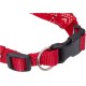 Karlie Collar with Neck Scarf, Nylon, Red, 22-40 x 1.5 cm