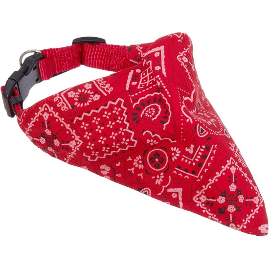 Karlie Collar with Neck Scarf, Nylon, Red, 22-40 x 1.5 cm Karlie Collar with Neck Scarf, Nylon, Red, 22-40 x 1.5 cm