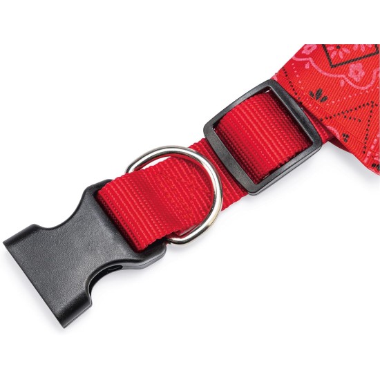 Karlie Collar with Neck Scarf, Nylon, Red, 40-65 x 2.5 cm Karlie Collar with Neck Scarf, Nylon, Red, 40-65 x 2.5 cm