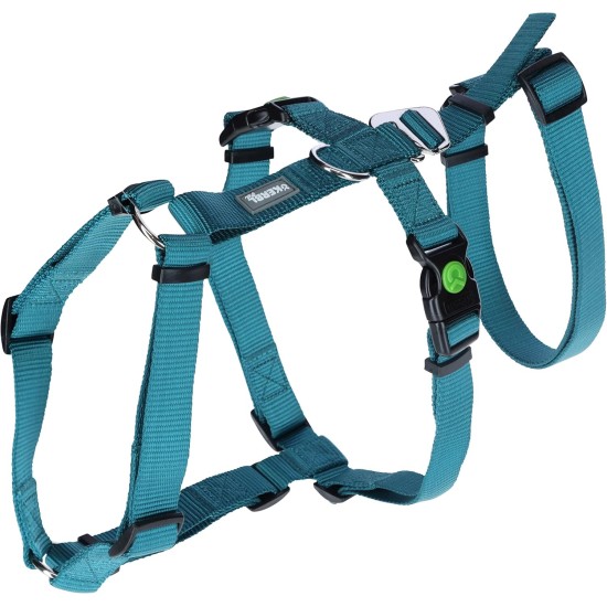 Kerbl Miami Panic Harness (Petrol, Neck Circumference 30 - 41 cm, Chest Circumference 42 - 55 cm, Waist Circumference 34 - 53 cm, Harness) 80041 Kerbl Miami Panic Harness (Petrol, Neck Circumference 30 - 41 cm, Chest Circumference 42 - 55 cm, Waist Circumference 34 - 53 cm, Harness) 80041