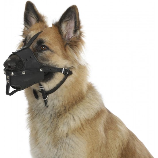 Kerbl Pet Maxi-Pet 80840 Leather Muzzle U 38 cm Basket Depth 11.5 cm XXL Black Kerbl Pet Maxi-Pet 80840 Leather Muzzle U 38 cm Basket Depth 11.5 cm XXL Black