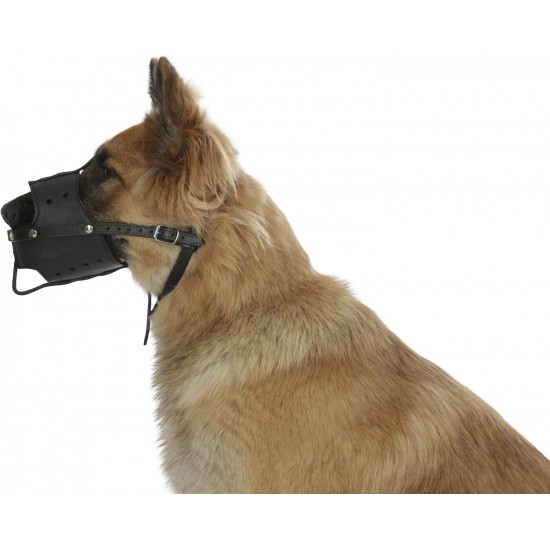 Kerbl Pet Maxi-Pet 80840 Leather Muzzle U 38 cm Basket Depth 11.5 cm XXL Black Kerbl Pet Maxi-Pet 80840 Leather Muzzle U 38 cm Basket Depth 11.5 cm XXL Black