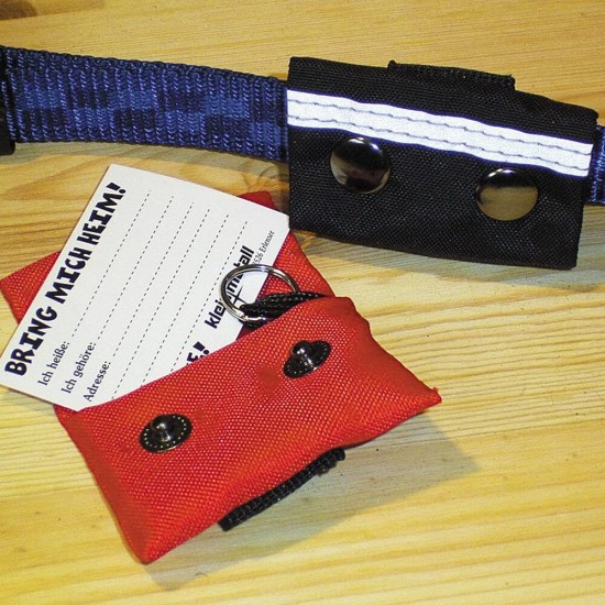 Kleinmetall Nylon Address Card Red Dog Address Sleeve Dog Tag Waterproof Kleinmetall Nylon Address Card Red Dog Address Sleeve Dog Tag Waterproof