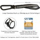 Kurgo Car Safety Tether for Dogs with Carabiner Clip, Connects Harness to Seatbelt, One Size, Black/Blue, Dog Seatbelt Loop, 01187 Kurgo Car Safety Tether for Dogs with Carabiner Clip, Connects Harness to Seatbelt, One Size, Black/Blue, Dog Seatbelt Loop, 01187