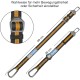 Kurgo Car Safety Tether for Dogs with Carabiner Clip, Connects Harness to Seatbelt, One Size, Black/Blue, Dog Seatbelt Loop, 01187 Kurgo Car Safety Tether for Dogs with Carabiner Clip, Connects Harness to Seatbelt, One Size, Black/Blue, Dog Seatbelt Loop, 01187