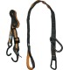 Kurgo Car Safety Tether for Dogs with Carabiner Clip, Connects Harness to Seatbelt, One Size, Black/Blue, Dog Seatbelt Loop, 01187 Kurgo Car Safety Tether for Dogs with Carabiner Clip, Connects Harness to Seatbelt, One Size, Black/Blue, Dog Seatbelt Loop, 01187