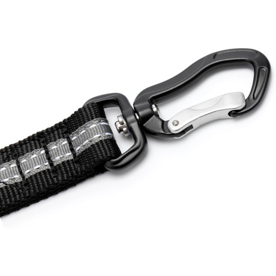 Kurgo Car Safety Tether for Dogs with Carabiner Clip, Connects Harness to Seatbelt, One Size, Black/Blue, Dog Seatbelt Loop, 01187 Kurgo Car Safety Tether for Dogs with Carabiner Clip, Connects Harness to Seatbelt, One Size, Black/Blue, Dog Seatbelt Loop, 01187