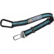 Kurgo Car Safety Tether for Dogs with Carabiner Clip, Connects Harness to Seatbelt, One Size, Black/Blue, Dog Seatbelt Loop, 01187 Kurgo Car Safety Tether for Dogs with Carabiner Clip, Connects Harness to Seatbelt, One Size, Black/Blue, Dog Seatbelt Loop, 01187