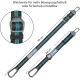 Kurgo Car Safety Tether for Dogs with Carabiner Clip, Connects Harness to Seatbelt, One Size, Black/Blue, Dog Seatbelt Loop, 01187 Kurgo Car Safety Tether for Dogs with Carabiner Clip, Connects Harness to Seatbelt, One Size, Black/Blue, Dog Seatbelt Loop, 01187