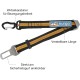 Kurgo Car Safety Tether for Dogs with Carabiner Clip, Connects Harness to Seatbelt, One Size, Black/Blue, Dog Seatbelt Loop, 01187 Kurgo Car Safety Tether for Dogs with Carabiner Clip, Connects Harness to Seatbelt, One Size, Black/Blue, Dog Seatbelt Loop, 01187