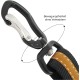 Kurgo Car Safety Tether for Dogs with Carabiner Clip, Connects Harness to Seatbelt, One Size, Black/Blue, Dog Seatbelt Loop, 01187 Kurgo Car Safety Tether for Dogs with Carabiner Clip, Connects Harness to Seatbelt, One Size, Black/Blue, Dog Seatbelt Loop, 01187