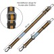 Kurgo Car Safety Tether for Dogs with Carabiner Clip, Connects Harness to Seatbelt, One Size, Black/Blue, Dog Seatbelt Loop, 01187 Kurgo Car Safety Tether for Dogs with Carabiner Clip, Connects Harness to Seatbelt, One Size, Black/Blue, Dog Seatbelt Loop, 01187