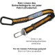Kurgo K01965 Car Accessories, Blue, Direct to Seat Belt, Carabiner Clip