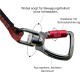 Kurgo K01965 Car Accessories, Blue, Direct to Seat Belt, Carabiner Clip
