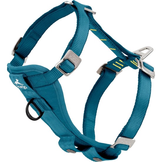 Kurgo Tru-Fit Dog Car Safety Harness with Padded Chest and D-Ring, with Car Tether, Size M, Grey Kurgo Tru-Fit Dog Car Safety Harness with Padded Chest and D-Ring, with Car Tether, Size M, Grey