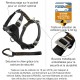 Kurgo Tru-Fit Dog Harness, Crash Tested, Car Seat Tether, for Dogs Weighing 11 to 23 kg, Size M, Black Kurgo Tru-Fit Dog Harness, Crash Tested, Car Seat Tether, for Dogs Weighing 11 to 23 kg, Size M, Black