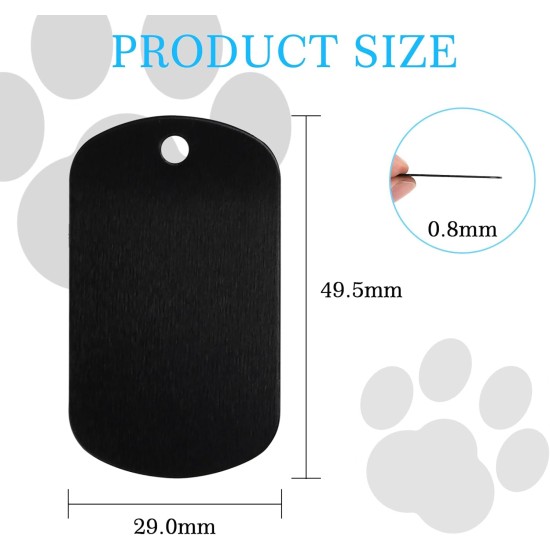 LALAGO Pack of 30 Perforated Blank Aluminium Dog Tags, Key Ring Blanks, Colourful Dog Tags, Aluminium Pet Tags with Chain for Dogs Dog Tag, Dog Tag Personalised DIY LALAGO Pack of 30 Perforated Blank Aluminium Dog Tags, Key Ring Blanks, Colourful Dog Tags, Aluminium Pet Tags with Chain for Dogs Dog Tag, Dog Tag Personalised DIY