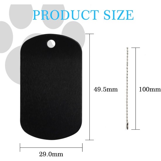 LALAGO Pack of 30 Perforated Blank Aluminium Dog Tags, Key Ring Blanks, Colourful Dog Tags, Aluminium Pet Tags with Chain for Dogs Dog Tag, Dog Tag Personalised DIY LALAGO Pack of 30 Perforated Blank Aluminium Dog Tags, Key Ring Blanks, Colourful Dog Tags, Aluminium Pet Tags with Chain for Dogs Dog Tag, Dog Tag Personalised DIY