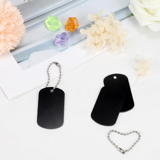 LALAGO Pack of 30 Perforated Blank Aluminium Dog Tags, Key Ring Blanks, Colourful Dog Tags, Aluminium Pet Tags with Chain for Dogs Dog Tag, Dog Tag Personalised DIY LALAGO Pack of 30 Perforated Blank Aluminium Dog Tags, Key Ring Blanks, Colourful Dog Tags, Aluminium Pet Tags with Chain for Dogs Dog Tag, Dog Tag Personalised DIY