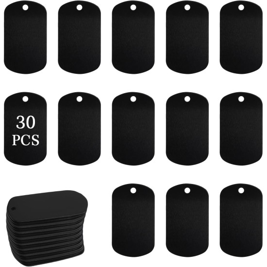 LALAGO Pack of 30 Perforated Blank Aluminium Dog Tags, Key Ring Blanks, Colourful Dog Tags, Aluminium Pet Tags with Chain for Dogs Dog Tag, Dog Tag Personalised DIY LALAGO Pack of 30 Perforated Blank Aluminium Dog Tags, Key Ring Blanks, Colourful Dog Tags, Aluminium Pet Tags with Chain for Dogs Dog Tag, Dog Tag Personalised DIY