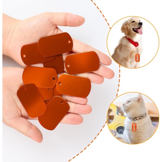LALAGO Pack of 30 Perforated Blank Aluminium Dog Tags for Necklaces, Blank Key Ring Blanks, Colourful Dog Tags, Aluminium Pet Tags for Dogs Dog Tag, Dog Tag Personalised DIY LALAGO Pack of 30 Perforated Blank Aluminium Dog Tags for Necklaces, Blank Key Ring Blanks, Colourful Dog Tags, Aluminium Pet Tags for Dogs Dog Tag, Dog Tag Personalised DIY