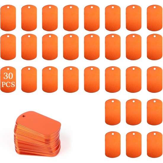 LALAGO Pack of 30 Perforated Blank Aluminium Dog Tags for Necklaces, Blank Key Ring Blanks, Colourful Dog Tags, Aluminium Pet Tags for Dogs Dog Tag, Dog Tag Personalised DIY LALAGO Pack of 30 Perforated Blank Aluminium Dog Tags for Necklaces, Blank Key Ring Blanks, Colourful Dog Tags, Aluminium Pet Tags for Dogs Dog Tag, Dog Tag Personalised DIY