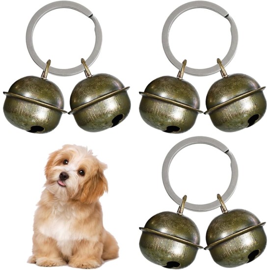 LEEQ Extra Loud Bells for Cats and Dogs - Pet Tracker Bell for Collar Pet Tracker for Black Cat Bell Collar Charm Pendant Bells for Dog Cat Harness, Stainless Steel LEEQ Extra Loud Bells for Cats and Dogs - Pet Tracker Bell for Collar Pet Tracker for Black Cat Bell Collar Charm Pendant Bells for Dog Cat Harness, Stainless Steel
