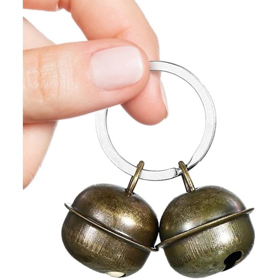LEEQ Extra Loud Bells for Cats and Dogs - Pet Tracker Bell for Collar Pet Tracker for Black Cat Bell Collar Charm Pendant Bells for Dog Cat Harness, Stainless Steel LEEQ Extra Loud Bells for Cats and Dogs - Pet Tracker Bell for Collar Pet Tracker for Black Cat Bell Collar Charm Pendant Bells for Dog Cat Harness, Stainless Steel