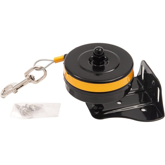 LIXIT BRACKET MOUNT RETRACTABLE TIE OUT REEL, SMALL LIXIT BRACKET MOUNT RETRACTABLE TIE OUT REEL, SMALL