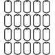 LT Easiyl Silicone Rings Pack of 20 Dog Tag 52 x 30 mm Silencer Silicone Rubber ID Tag Protection to Reduce Harmful Distortion Noise, Black LT Easiyl Silicone Rings Pack of 20 Dog Tag 52 x 30 mm Silencer Silicone Rubber ID Tag Protection to Reduce Harmful Distortion Noise, Black