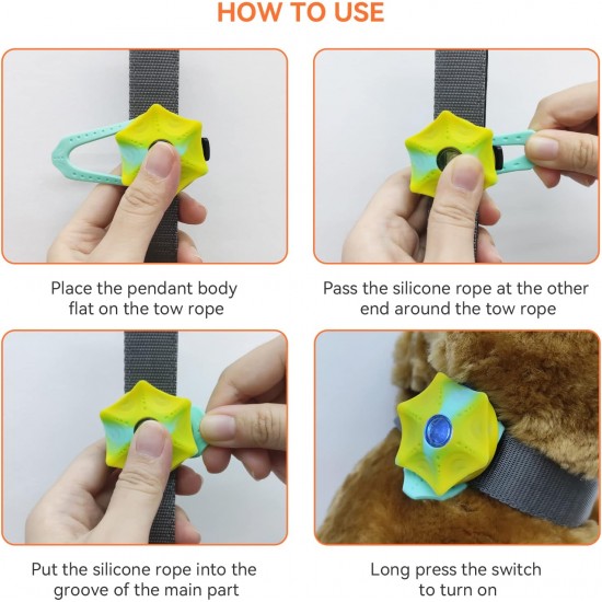 LaRoo Safety LED Flashing Light for Dogs, Cats, LED Light Pendant Keyring, 3 Flashing Modes, Safety Light for Walking the Dog and Outdoor Sports LaRoo Safety LED Flashing Light for Dogs, Cats, LED Light Pendant Keyring, 3 Flashing Modes, Safety Light for Walking the Dog and Outdoor Sports