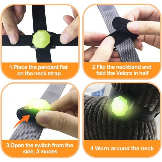 LaRoo Safety LED Flashing Light for Dogs, Cats, LED Light Pendant Keyring, 3 Flashing Modes, Safety Light for Walking the Dog and Outdoor Sports LaRoo Safety LED Flashing Light for Dogs, Cats, LED Light Pendant Keyring, 3 Flashing Modes, Safety Light for Walking the Dog and Outdoor Sports
