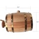Langjitianya Saint Bernard Life Barrel Collar, Saint Bernard Barrel Collar for Small Dogs, Mini Barrel with Adjustable Rings for Pets (Size S), Wood Langjitianya Saint Bernard Life Barrel Collar, Saint Bernard Barrel Collar for Small Dogs, Mini Barrel with Adjustable Rings for Pets (Size S), Wood