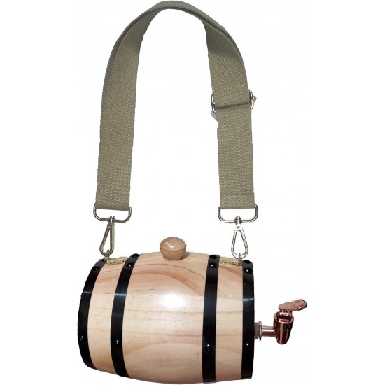 Langjitianya Saint Bernard Life Barrel Collar, Saint Bernard Barrel Collar for Small Dogs, Mini Barrel with Adjustable Rings for Pets (Size S), Wood Langjitianya Saint Bernard Life Barrel Collar, Saint Bernard Barrel Collar for Small Dogs, Mini Barrel with Adjustable Rings for Pets (Size S), Wood